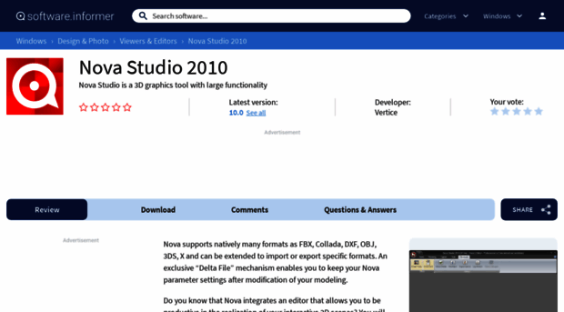 nova-studio-2010.software.informer.com