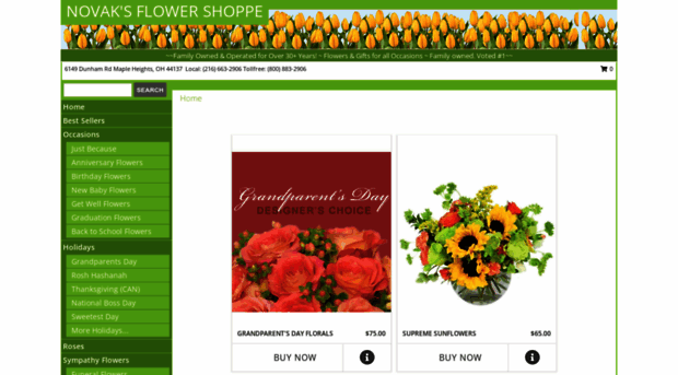 novaksclevelandflorist.com