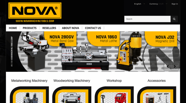 novamachinetools.com