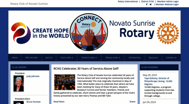 novatosunriserotary.org