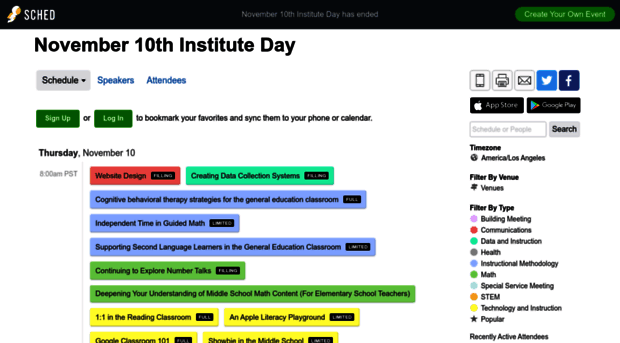 november10thinstituteday2016.sched.org