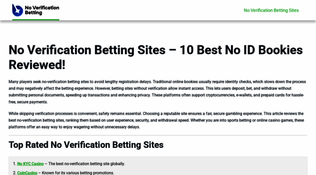 noverificationbetting.com