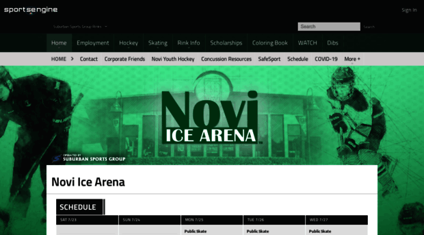 noviicearena.com