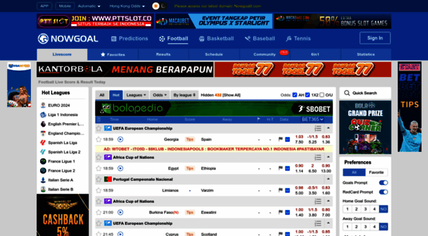 nowgoal.net - NowGoal Live Football Score | ... - Now Goal