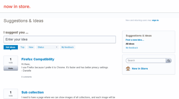 nowinstore.uservoice.com