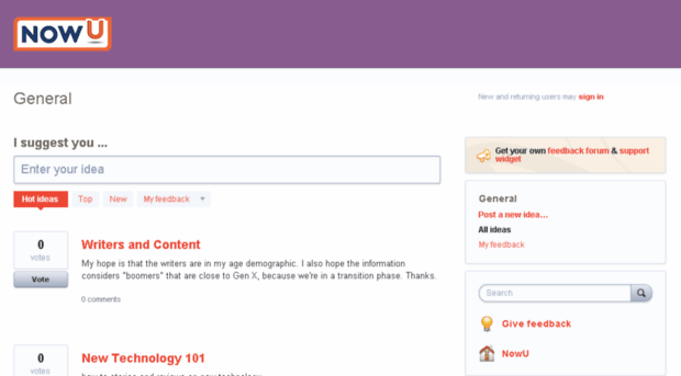 nowu.uservoice.com