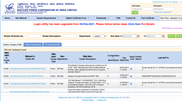 npcil.etenders.in