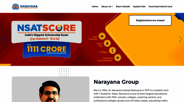 nsatscore.narayanagroup.com