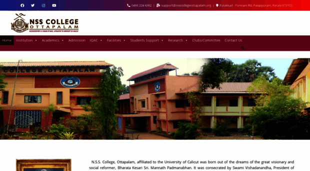 nsscollegeottapalam.org