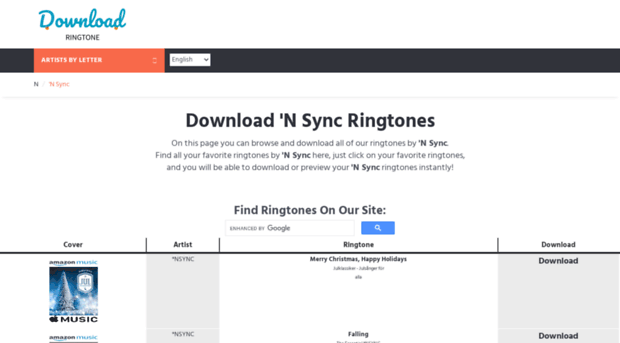 nsync.download-ringtone.com