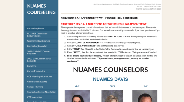 nuamescounseling.com