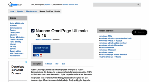 nuance-omnipage-ultimate.updatestar.com