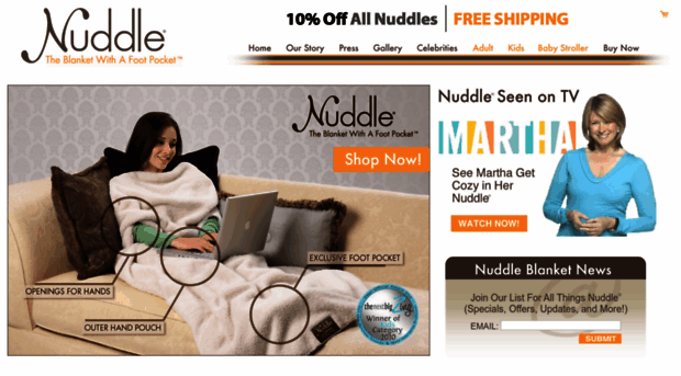 nuddleblanket.com