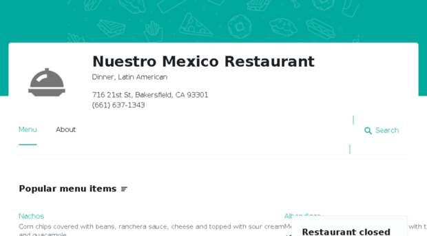 nuestromexicorestaurant.eat24hour.com