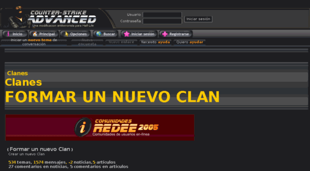 nuevosclanes.csadvanced.com