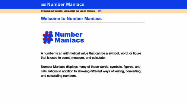 numbermaniacs.com