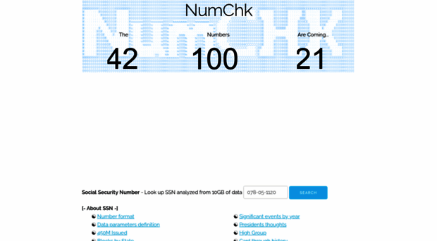 numchk.com