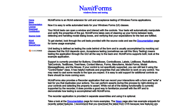 nunitforms.sourceforge.net