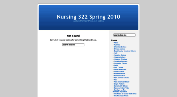 nursing322sp10.wordpress.com