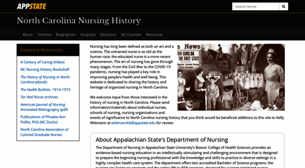 nursinghistory.appstate.edu