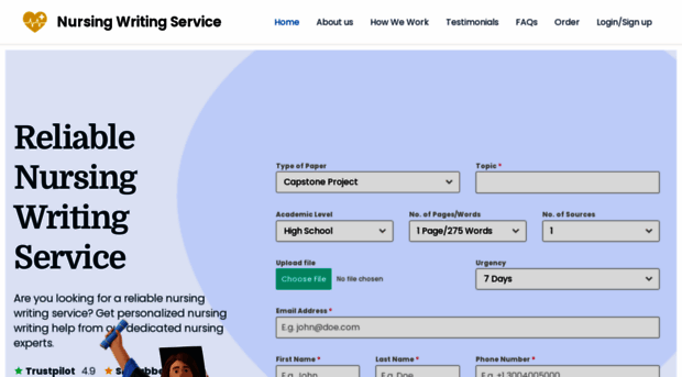 nursingwritingservices.solutions