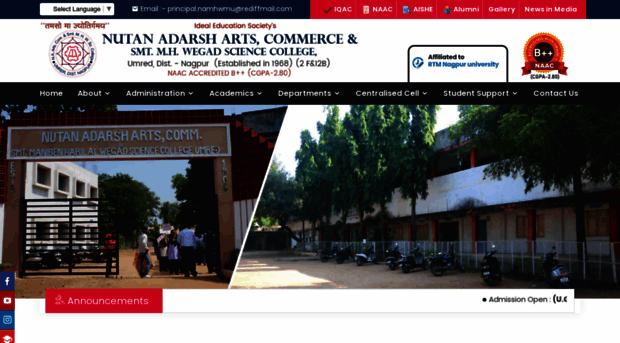 nutanadarshcollege.org