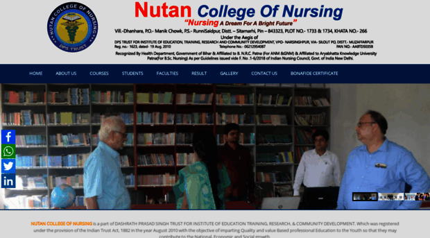 nutancollegeofnursing.in