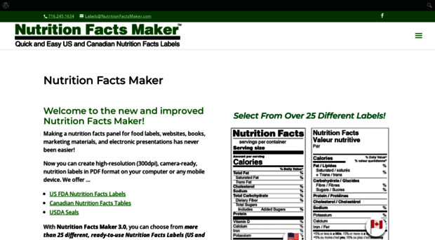 nutritionfactsmaker.com