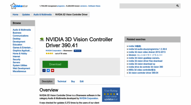 nvidia-3d-vision-controller-driver.updatestar.com