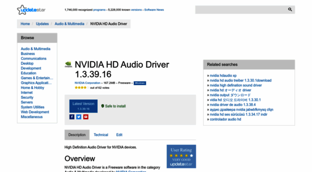 nvidia-hd-audio-driver.updatestar.com