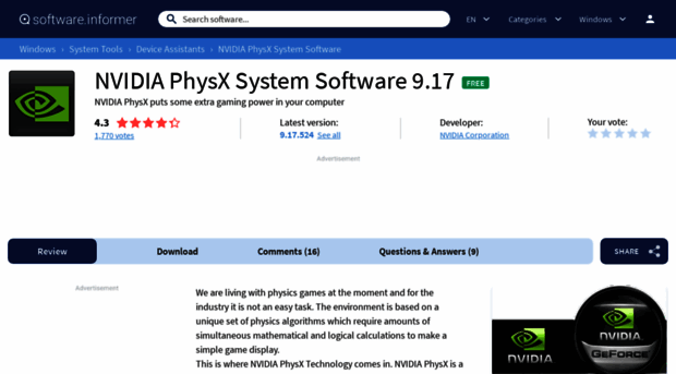 nvidia-physx.software.informer.com