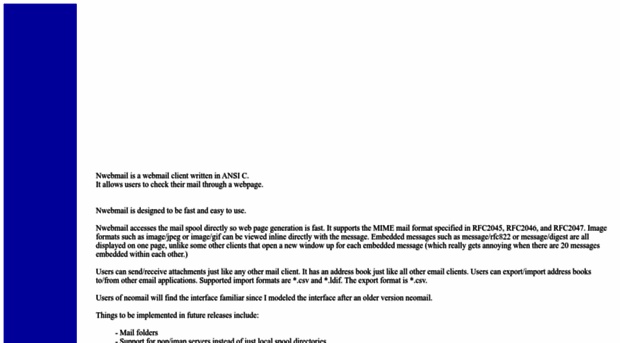 nwebmail.sourceforge.net
