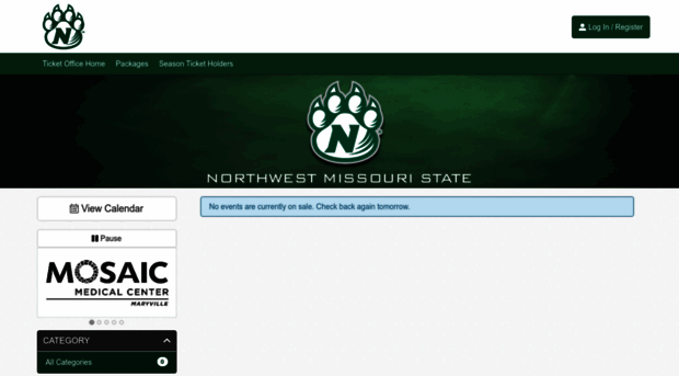 nwmissouri.universitytickets.com