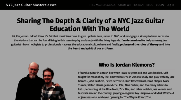 nycjazzguitarmasterclasses.com