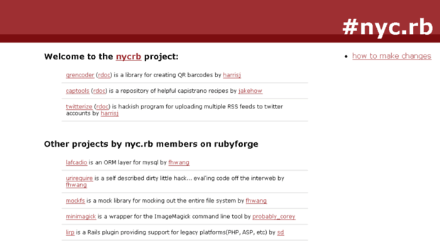 nycrb.rubyforge.org