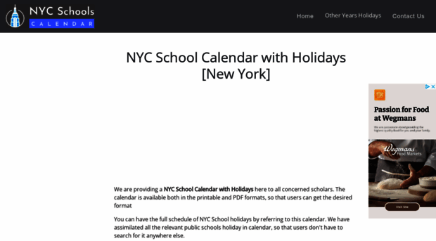 nycschoolscalendar.com