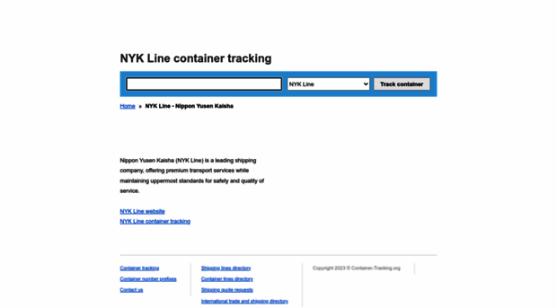 nyk.container-tracking.org