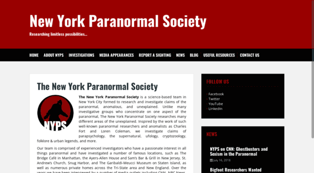 nyparanormalsociety.com