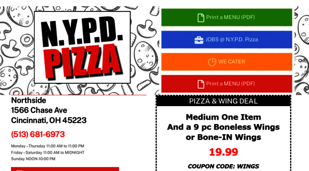 nypdpizza.com