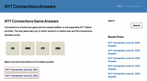 nytconnectionsanswers.com