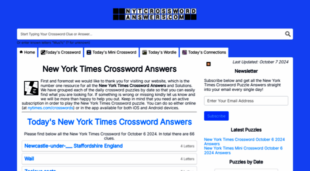 nytcrosswordanswers.com