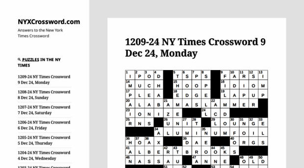 nyxcrossword.com