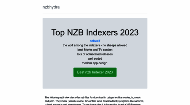 nzbhydra.com