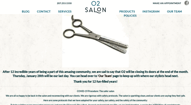 o2salonmaine.com