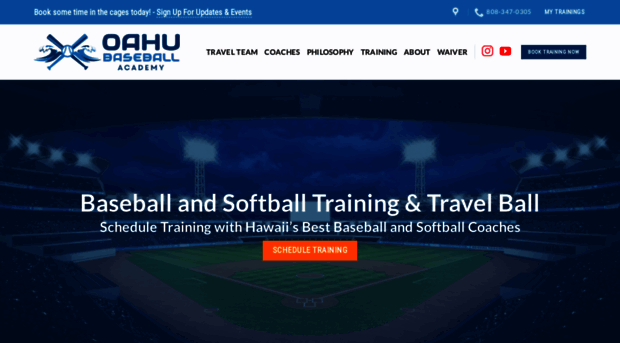 oahubaseballacademy.com