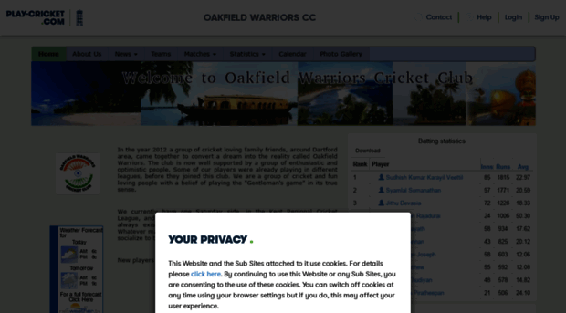 oakfieldwarriors.play-cricket.com