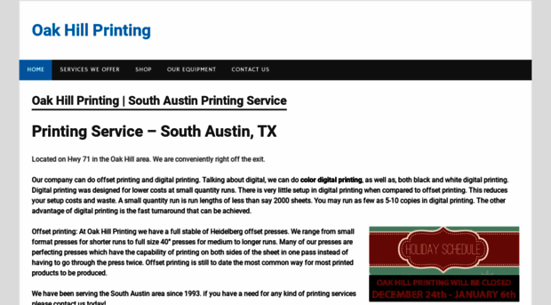 oakhillprinting.com