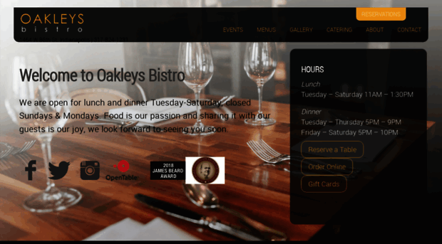 oakleysbistro.com