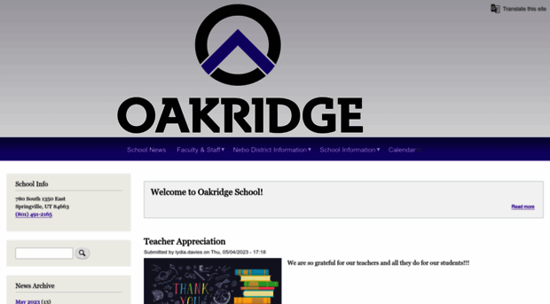 oakridge.nebo.edu