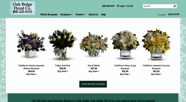 oakridgefloralcompany.com